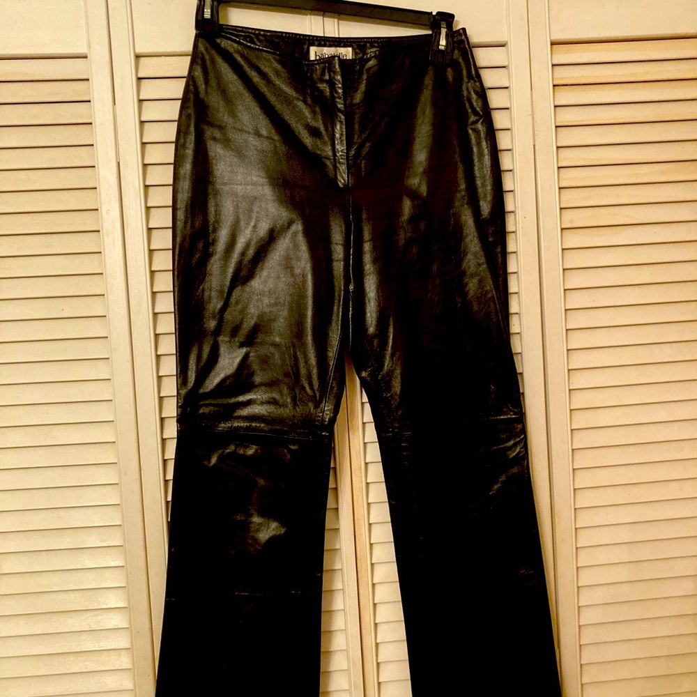 Beautiful black leather pants